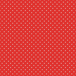 Small Polka Dots on Red / Medium