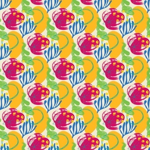 Tropical Organic Shapes, 6-inch repeat