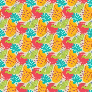 Tropical Organic Shapes, 6-inch repeat