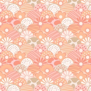 (Medium) Peachy and Delicious Donuts - Scallop Pattern