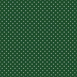Small Polka Dots on Green / Medium