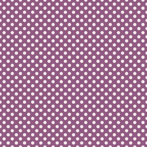 Large Polka Dots on Purple / Medium