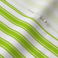 Small Scale French Ticking Vertical Stripes in Lime