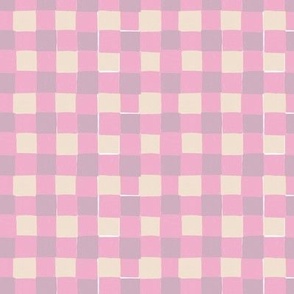 Muted Pink Checkered