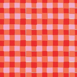 Red and Pink Checkered