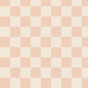 Classic Checkerboard - Retro Geometrical - Color Blocking Checkers - baby Pink and Blush Pink - large scale