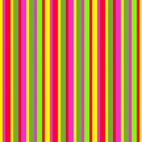 Neon hot chartreuse vertical stripes