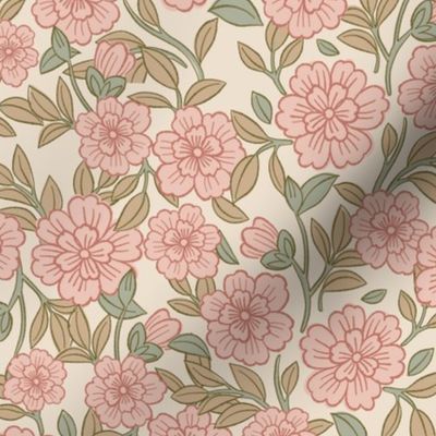 Juno Welcoming Walls Ditsy Floral - Blushing Peach