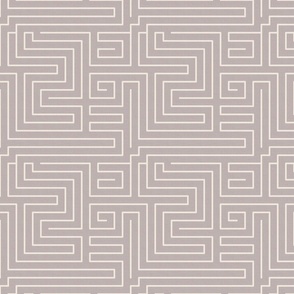 Zen Labyrinth on Taupe / Medium