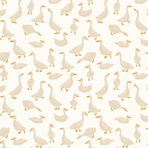 Have a goose day beige cream yellow