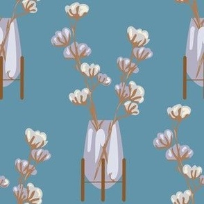 Cotton in Vase Welcoming Walls