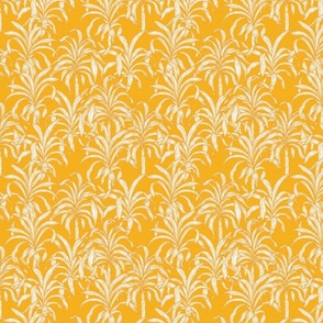 Vintage Plants on Vibrant Yellow / Medium