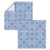  Spin Symmetry Cobalt: Circles Dots and Other Shapes; 2400, v03—Welcoming Walls, Entryway, Bedding, Table, Linens, Sheets, Blanket, Curtain