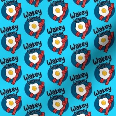 Wakey Wakey Eggs and Bakey (turquoise background)