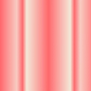 $ large scale 3d candy cane  Georgia peach and cream gradient Ombre vertical stripe, for wallpaper, duvet covers, apparel, tablecloths and soft furnishings.