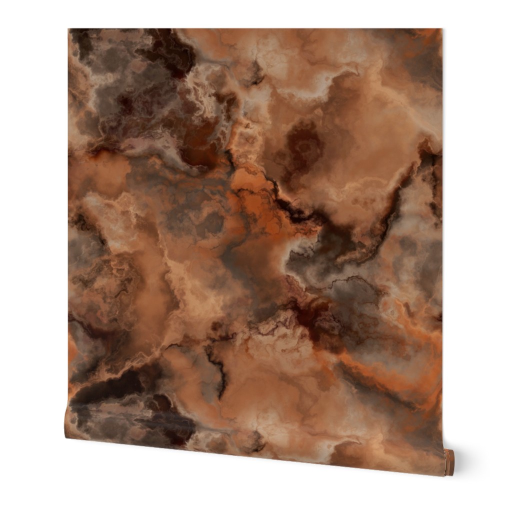 Red and orange marble