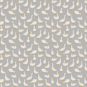 Have a goose day grey cream yellow _ mini micro