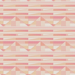 Peach Mosaic Zigzags