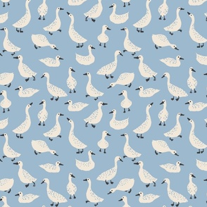 Medium_Have a goose day light pastel blue cream black