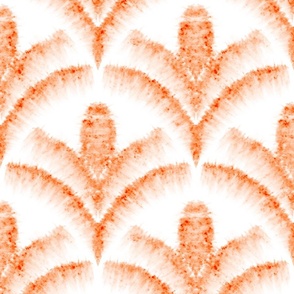 peach fuzz coastal abstract watery brush stroke - pantone color of the year 2024 - coastal watercolor wallpaper and fabric