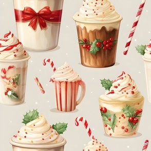 Christmas Coffees & Candy Canes - medium