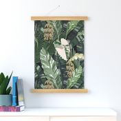 Welcome to the Jungle - Tropical Leaves Black