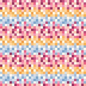 Colorful Pixel Blocks 6 inch