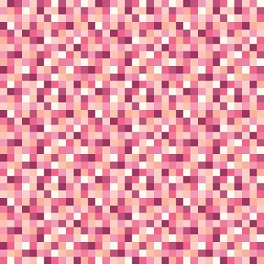 Pink Pixel Blocks 6 inch
