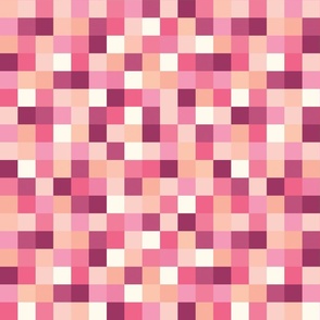 Pink Pixel Blocks 12 inch