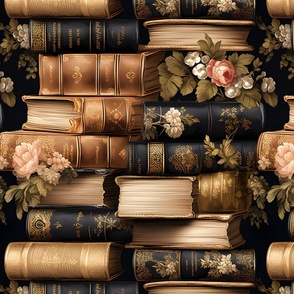 Books & Flowers - large