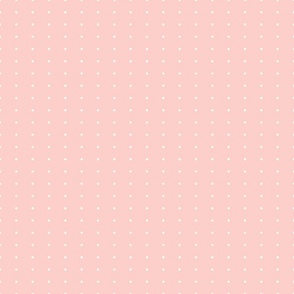 Pink and Cream Polka Dots 6 inch