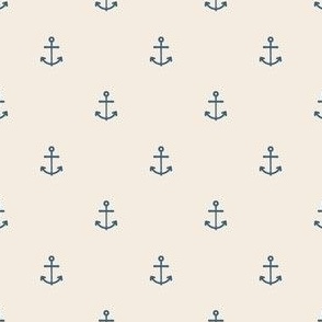 Anchors Aweigh | Cream + Navy | Cute Seaside