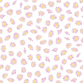 Polka dot daisy pattern