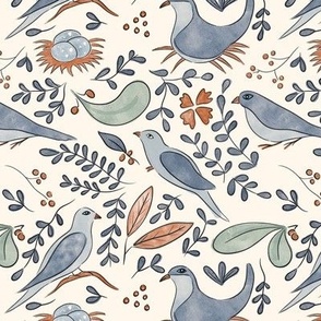 Peaceful Dove Gray Primary pattern