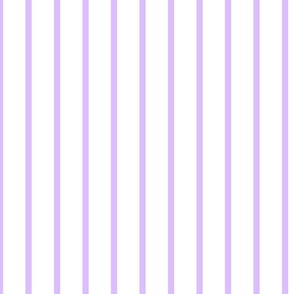 Lilac lavender purple pinstripe on white