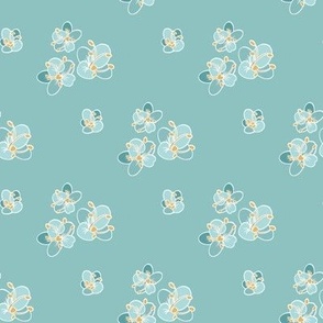 Floral-blue-deep