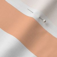 3 Inch Circus Tent Stripe in Peach Fuzz Color of the Year 2024 and White 