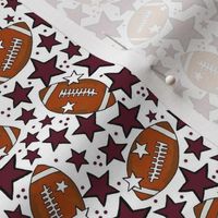 Small Scale Team Spirit Footballs and Stars in Texas A_M Maroon and White (2)