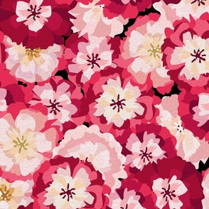 Cherry Blossom Massive Flowers - Black