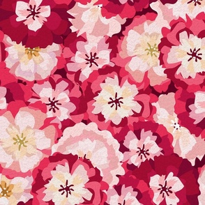Cherry Blossom Massive Flowers - Wine