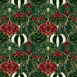 Festive baubles pattern