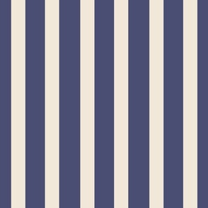 Vertical Tangier Stripes - Candy Stripes - Navy Blue and Baby Pink - Pantone 2024 - large scale