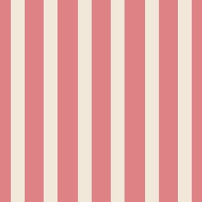 Vertical Tangier Stripes - Candy Stripes - Fuchsia and Baby Pink - Pantone 2024 - large scale