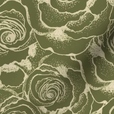 Vintage Rose Sage Green