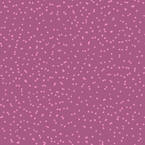 Muted light pink organic dots on dusty mauve pink