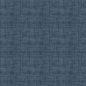 Steel Blue Linen Texture - Ditsy - Rustic Cabincore Masculine Aesthetic Textured Boy Print Navy Blue Prussian Blue