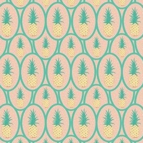 SM-Pineapples in Teal Ovals