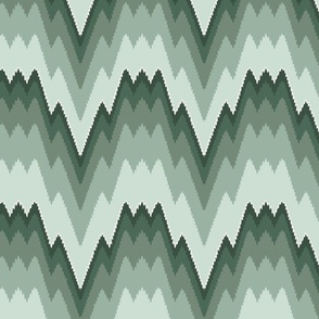 Chevron in French Provincial soft green tones