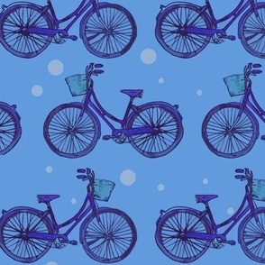 Bicycle Design in Blue