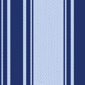 Ticking Stripe (Large) - Starry Night on Windmill Wings Blue  (TBS211)